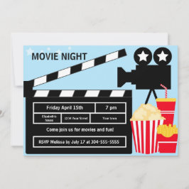 Convite Aniversário da Noite do Filme