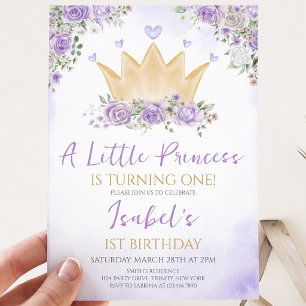 Convite Aniversário da Nossa Princesinha Roxa
