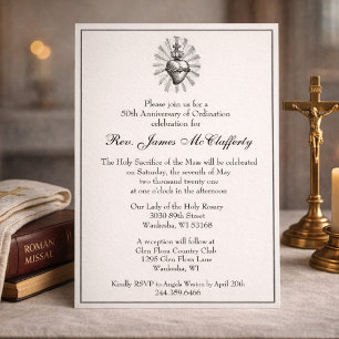 Convite Aniversário da Ordem do Padre Católico