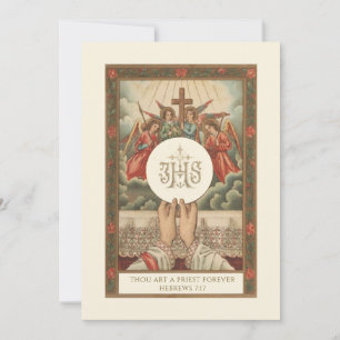 Convite Aniversário da Ordenação do Padre Católico