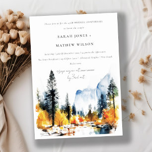 Convite Aniversário da Paisagem de Inverno do Rio Montanha