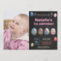 Aniversário da páscoa de aniversário da Rapariga d