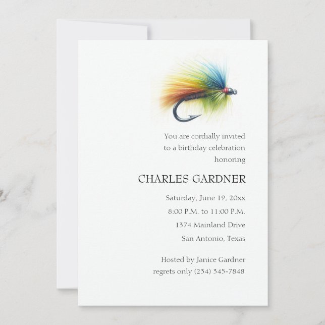 Convite Aniversário da Pesca de Voo (Frente)