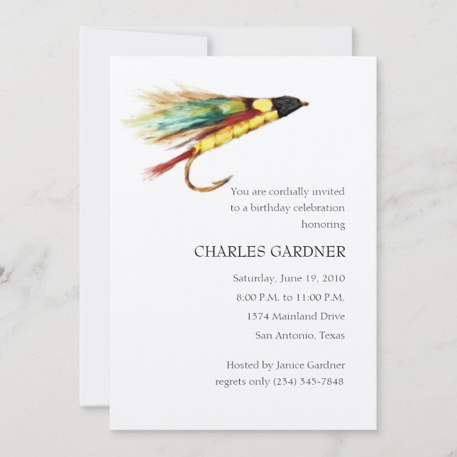 Convite Aniversário da Pesca de Voo (Frente)