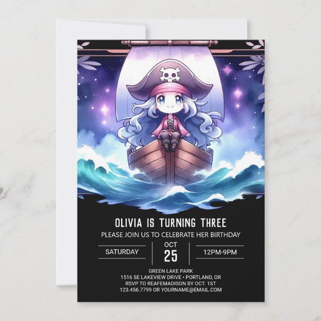 Convite Aniversário da Pirata do Oceano Digital (Frente)