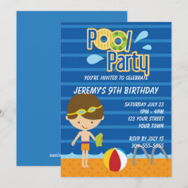 Convite Aniversário da Piscina