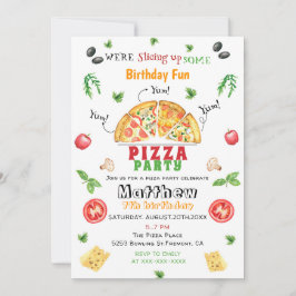 Convite Aniversário da Pizza Party
