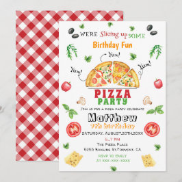 Convite Aniversário da Pizza Party