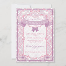 Aniversário da Princesa Art Nouveau Roxa