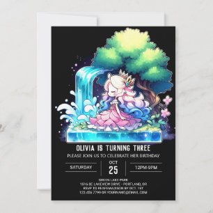 Convite Aniversário da Princesa Fofa Personalizada