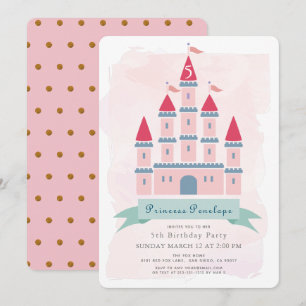 Convite Aniversário da Princesa Princesa Rosa