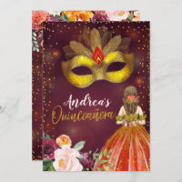 Aniversário da Princesa Quinceañera Vermelha e Dou