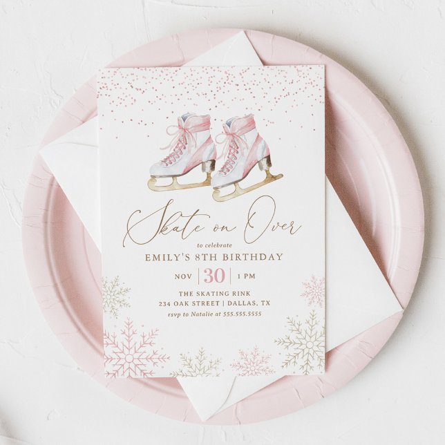 Convite Aniversário da Rapariga de Gelo do inverno (Criador carregado)