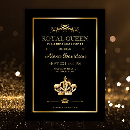 Convite Aniversário da Royal Crown Queen