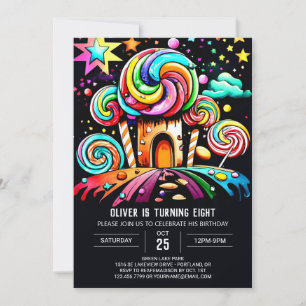 Convite Aniversário da Terra Marinha do Poço Personalizado