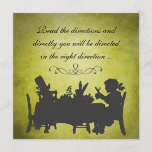 Convite Aniversário da Vintage Alice no País das Maravilha