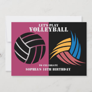 Convite Aniversário da Voleibol Rapariga