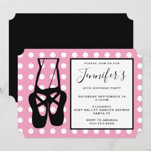 Convite Aniversário das Pernas e dos Balés
