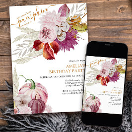 Convite Aniversário das Rústicas Raparigas Florais de Abób