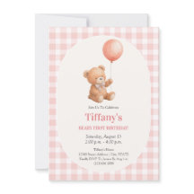 Aniversário de 1º Ano da Menina Beary Urso de Pelú