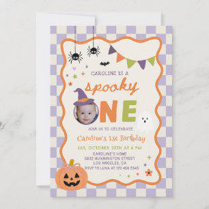 Convite Aniversário de 1º Boo-Day Assustadoramente Fantasi