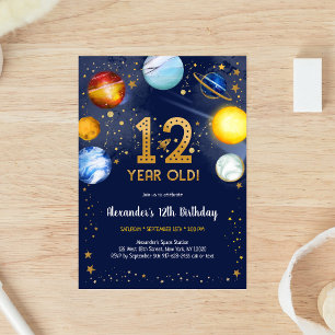 Convite Aniversário de 12 anos do Astronauta Espaço Sidera
