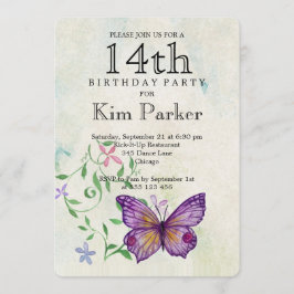 Convite Aniversário de 14 anos
