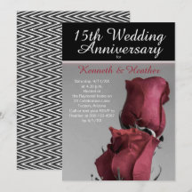 Aniversário de 15 Anos de Casamento Rosas Vermelha