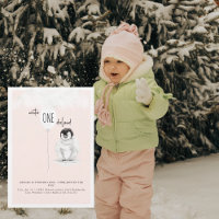 Aniversário de 1 ano Blush Winter Wonderland
