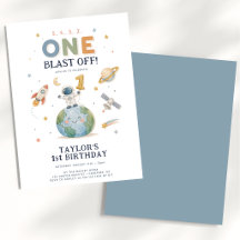 Aniversário de 1 ano Contagem Regressiva Espacial 