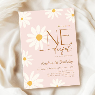 Convite Aniversário de 1 ano da Daisy Pequena Senhorita Ma