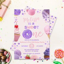 Aniversário de 1 ano da Menina Rosa Doce Fofo
