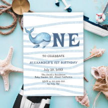 Aniversário de 1 ano da Nossa Baleia Bebê Debaixo