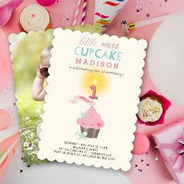 Convite Aniversário de 1 ano da Princesinha Senhorita Bolo