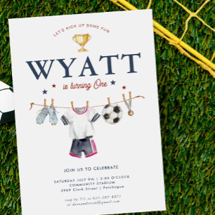 Convite Aniversário de 1 ano de Futebol   Futebol Futebol 