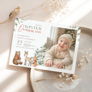 Convite Aniversário de 1 ano do Animal Winter Onederland K
