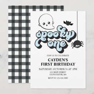 Convite Aniversário de 1 ano do Assustador no Halloween