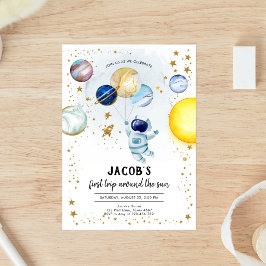Convite Aniversário de 1 ano do Astronauta do Espaço Sider
