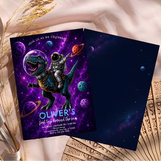 Convite Aniversário de 1 ano do Galaxy Dino (Criador carregado)