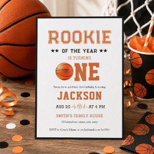 Convite Aniversário de 1 ano do Novato do Ano Basquete