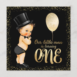 Convite Aniversário de 1 ano do Pequeno Homem