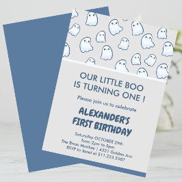 Convite aniversário de 1 ano Halloween assustadoramente fo