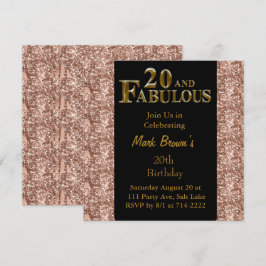 Convite Aniversário de 20 anos