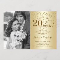 Aniversário de 20 anos de Casamento com Foto - Dou