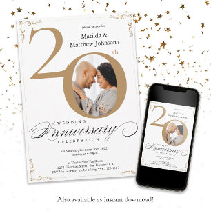 Convite Aniversário de 20 anos de Casamento em Ouro Branco