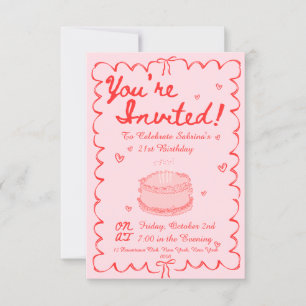 Convite aniversário de 21 anos