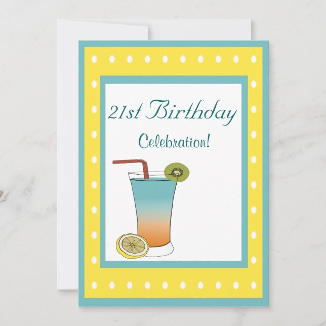 Convite Aniversário de 21 anos (Frente)