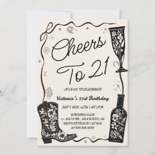 Convite Aniversário de 21 anos ao estilo Western
