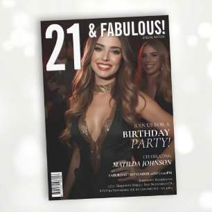 Convite aniversário de 21 anos de Cobrir 21 e Fabulosa Rev