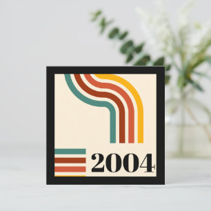 Convite aniversário de 21 anos de Poster vintage de faixa